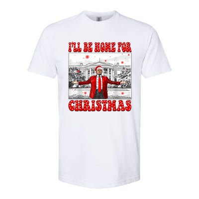 ILl Be Home For Christmas Santa Funny Trump Xmas Pajamas Softstyle CVC T-Shirt