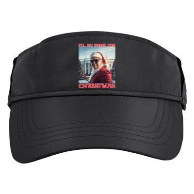 ILl Be Home For Christmas Trump Santa Selfie White House Adult Drive Performance Visor