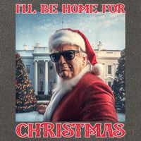 ILl Be Home For Christmas Trump Santa Selfie White House Cotton Canvas Backpack
