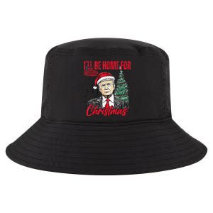 ILl Be Home For Christmas Funny Santa Trump Xmas Pajamas Cool Comfort Performance Bucket Hat