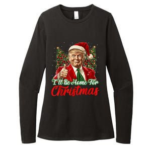 Ill Be Home For Christmas Trump 2024 Festive Holiday Womens CVC Long Sleeve Shirt