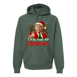 Ill Be Home For Christmas Trump 2024 Festive Holiday Premium Hoodie