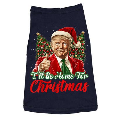 Ill Be Home For Christmas Trump 2024 Festive Holiday Doggie Tank