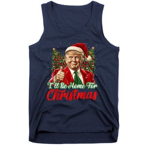 Ill Be Home For Christmas Trump 2024 Festive Holiday Tank Top