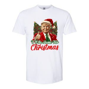 Ill Be Home For Christmas Trump 2024 Festive Holiday Softstyle CVC T-Shirt