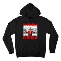 ILl Be Home For Christmas Santa Funny Trump Xmas Pajamas Hoodie