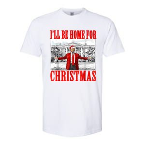 ILl Be Home For Christmas Santa Funny Trump Xmas Pajamas Softstyle CVC T-Shirt