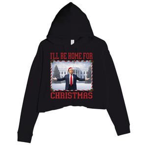 ILl Be Home For Christmas Crop Fleece Hoodie