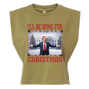 ILl Be Home For Christmas Garment-Dyed Women's Muscle Tee