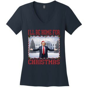 ILl Be Home For Christmas Women's V-Neck T-Shirt