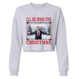 ILl Be Home For Christmas Cropped Pullover Crew