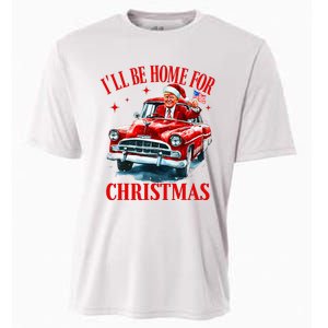 ILl Be Home For Christmas Funny Santa Claus Trump 2024 Cooling Performance Crew T-Shirt