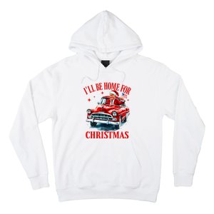 ILl Be Home For Christmas Funny Santa Claus Trump 2024 Hoodie