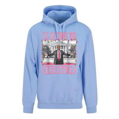 ILl Be Home For Christmas Santa Funny Trump Xmas Pajamas Unisex Surf Hoodie