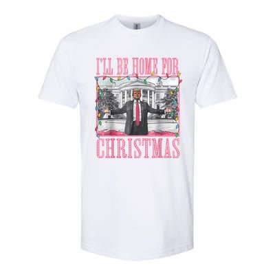 ILl Be Home For Christmas Santa Funny Trump Xmas Pajamas Softstyle CVC T-Shirt