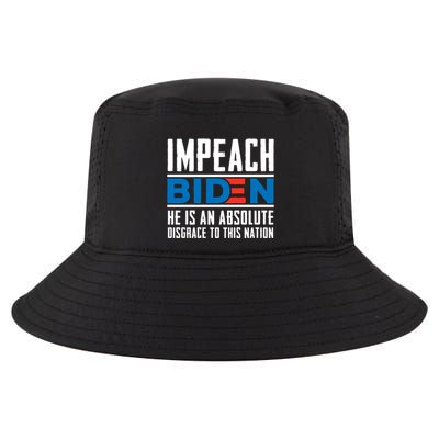 Impeach Biden He Is An Absolute Disgrace To This Nation Cool Comfort Performance Bucket Hat