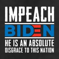 Impeach Biden He Is An Absolute Disgrace To This Nation 7 Panel Mesh Trucker Snapback Hat