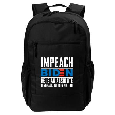 Impeach Biden He Is An Absolute Disgrace To This Nation Backpack
