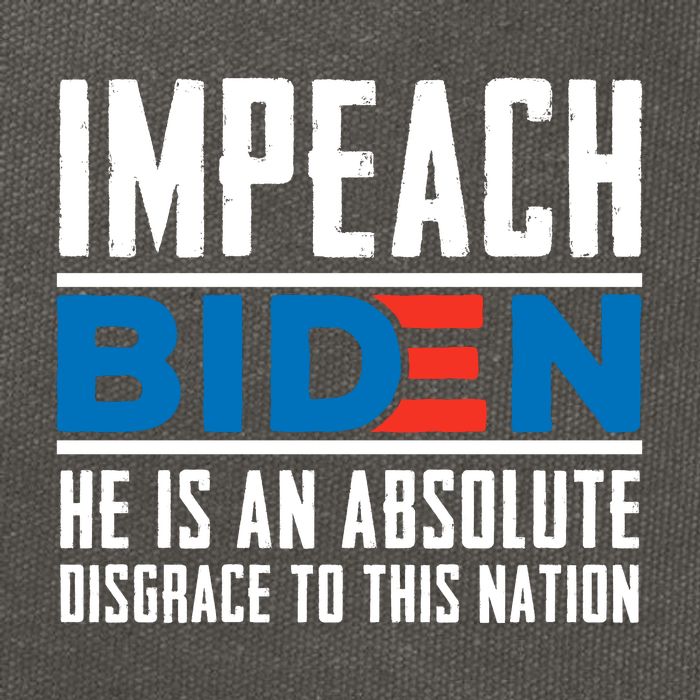Impeach Biden He Is An Absolute Disgrace To This Nation Cotton Canvas Backpack
