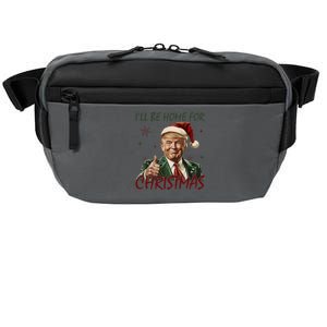 ILl Be Home For Christmas Funny Santa Claus Trump 2024 Crossbody Pack