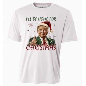 ILl Be Home For Christmas Funny Santa Claus Trump 2024 Cooling Performance Crew T-Shirt