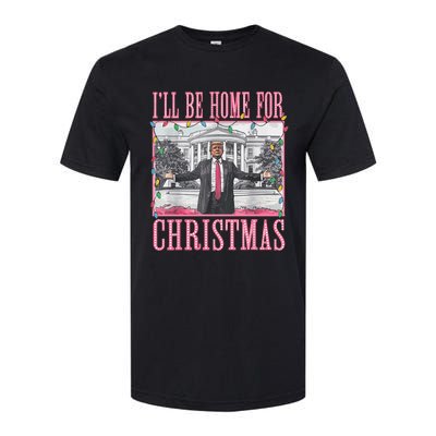 ILl Be Home For Christmas Santa Funny Trump Xmas Pajamas Softstyle CVC T-Shirt