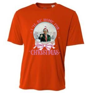 ILl Be Home For Christmas Trump Xmas 2024 Cute Gift Cooling Performance Crew T-Shirt