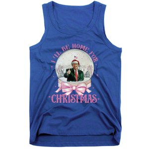 ILl Be Home For Christmas Trump Xmas 2024 Cute Gift Tank Top