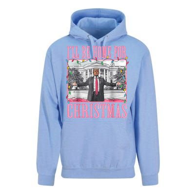 ILl Be Home For Christmas Santa Funny Trump Xmas Pajamas Unisex Surf Hoodie