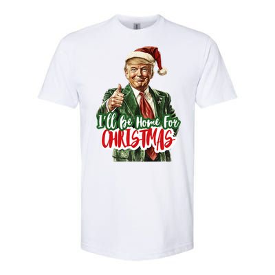 ILl Be Home For Christmas Santa Trump Xmas Pajamas Funny Softstyle CVC T-Shirt