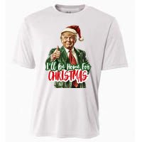 ILl Be Home For Christmas Santa Trump Xmas Pajamas Funny Cooling Performance Crew T-Shirt