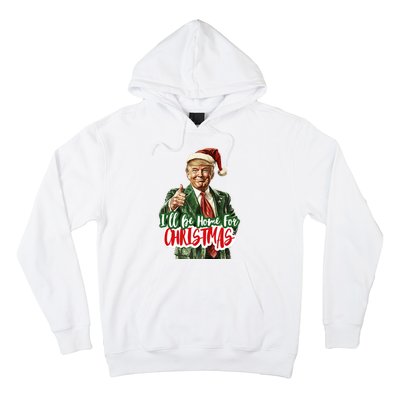 ILl Be Home For Christmas Santa Trump Xmas Pajamas Funny Hoodie