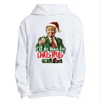 ILl Be Home For Christmas Santa Trump Xmas Pajamas Funny Urban Pullover Hoodie