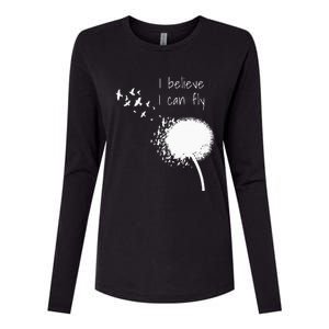 I Believe I Can Fly Inspirational Quotes Women Womens Cotton Relaxed Long Sleeve T-Shirt