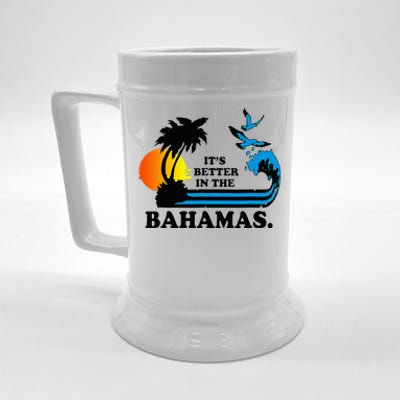 Its Better In The Bahamas Vintage 80s Retro Summer Beer Stein