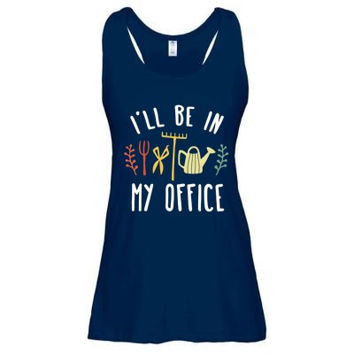 I'll Be In My Office Garden Funny Gardening Ladies Essential Flowy Tank