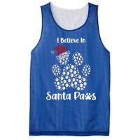 I Believe In Santa Paws Dog Lover Christmas Gift Mesh Reversible Basketball Jersey Tank