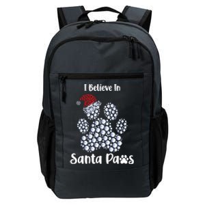 I Believe In Santa Paws Dog Lover Christmas Gift Daily Commute Backpack