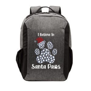 I Believe In Santa Paws Dog Lover Christmas Gift Vector Backpack