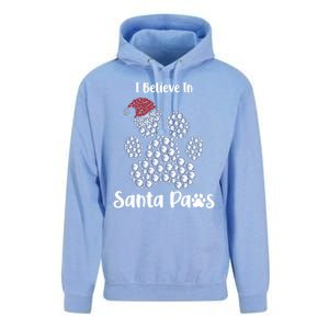 I Believe In Santa Paws Dog Lover Christmas Gift Unisex Surf Hoodie