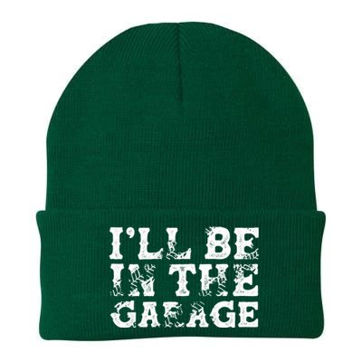 ILl Be In The Garage Auto Mechanic Project Car Sweat Knit Cap Winter Beanie