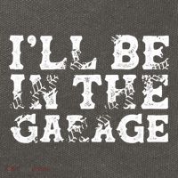 ILl Be In The Garage Auto Mechanic Project Car Sweat Cotton Canvas Backpack