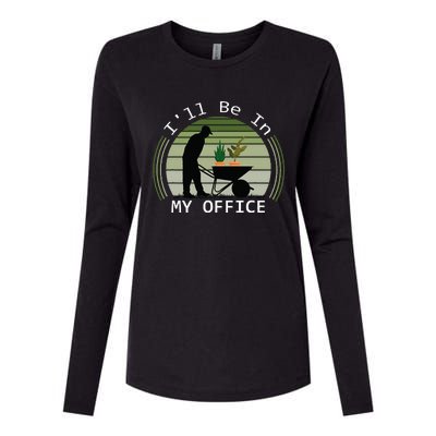 Ill Be In My Office Garden Womens Cotton Relaxed Long Sleeve T-Shirt