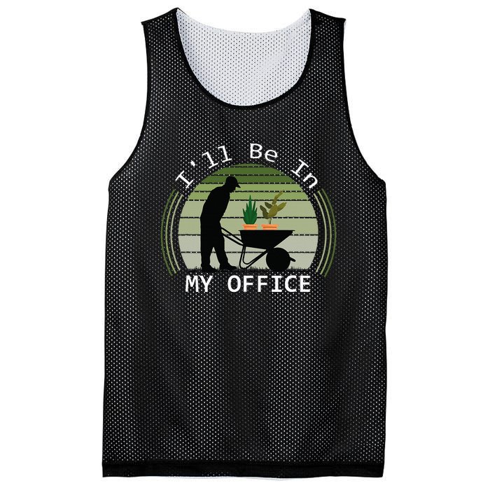 Ill Be In My Office Garden Mesh Reversible Basketball Jersey Tank