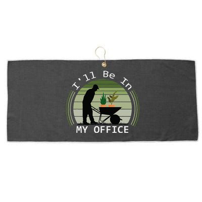 Ill Be In My Office Garden Large Microfiber Waffle Golf Towel