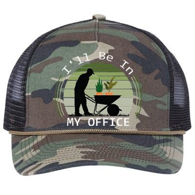 Ill Be In My Office Garden Retro Rope Trucker Hat Cap