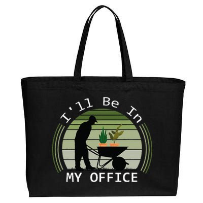 Ill Be In My Office Garden Cotton Canvas Jumbo Tote