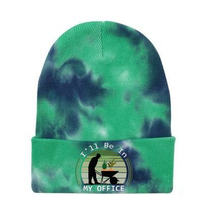 Ill Be In My Office Garden Tie Dye 12in Knit Beanie