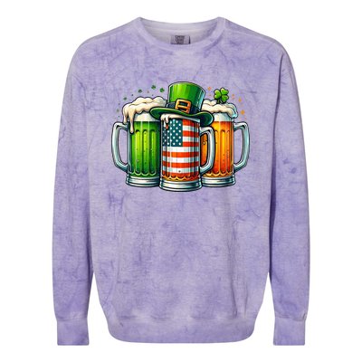 Irish Beer Ireland St Patricks Day Drinking Party Colorblast Crewneck Sweatshirt