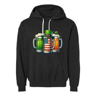 Irish Beer Ireland St Patricks Day Drinking Party Garment-Dyed Fleece Hoodie